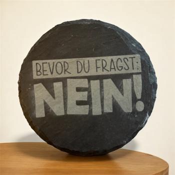 Schieferuntersetzer - rund oder eckig